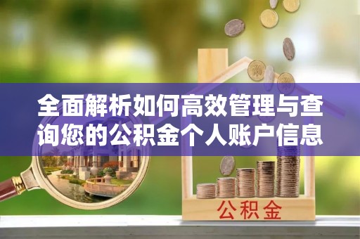 盂县全面解析如何高效管理与查询您的公积金个人账户信息