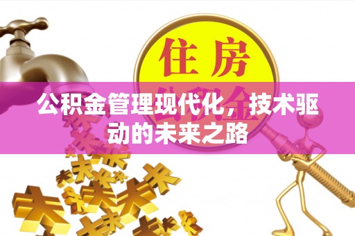 盂县公积金管理现代化，技术驱动的未来之路